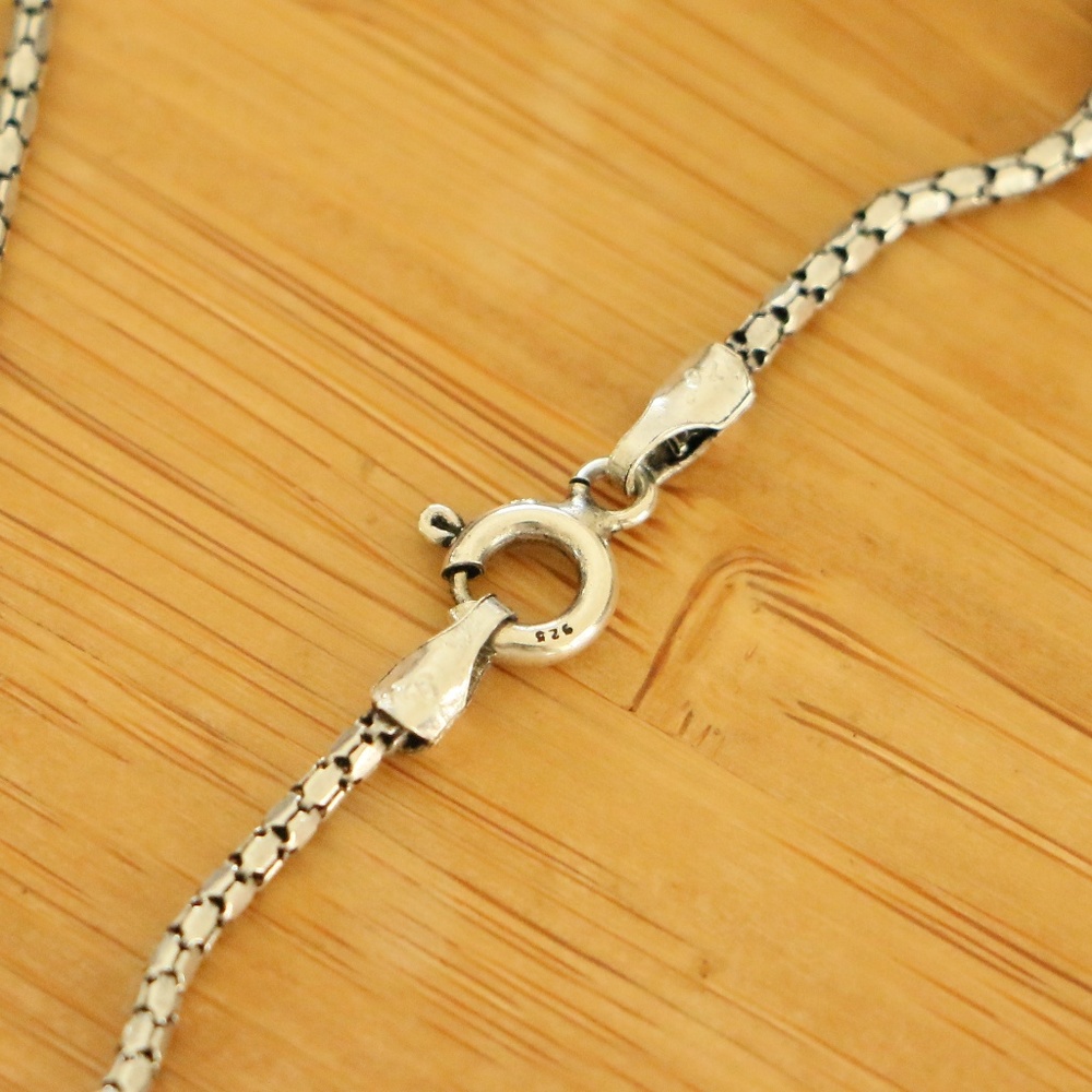 Sterling Silver Decorated Axe Necklace - Picture 6 of 7